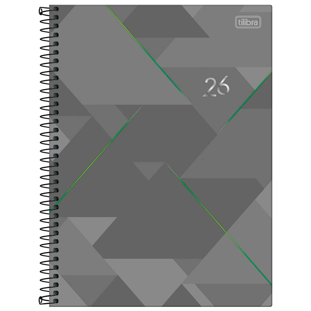 Agenda Espiral Spot Cinza M9 2026 - Tilibra Agenda Espiral Spot Cinza M9 2026 - Tilibra